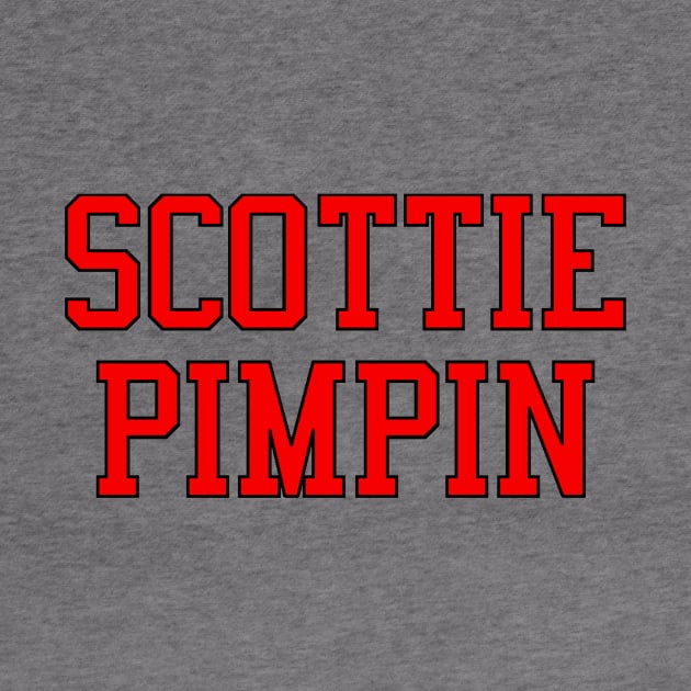 Scottie Pimpin (Red & Black Lettering) by KyleHarlow